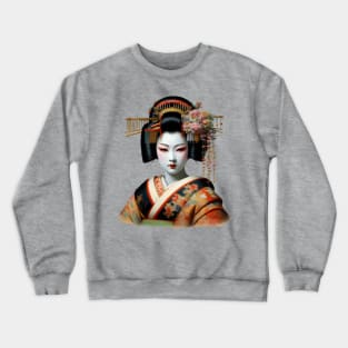 Japanese Geisha Girl Renaissance Crewneck Sweatshirt